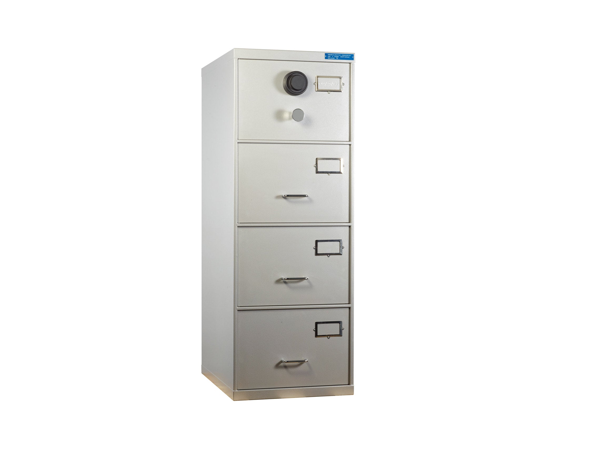 Fileguard Class B - 4 Drawer - SCEC Approved Security Container ...