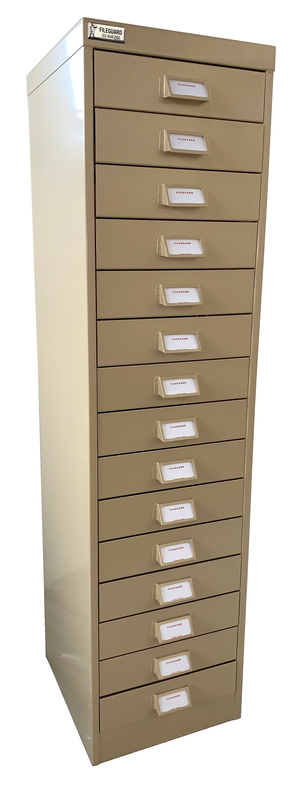 15 Draw Flat File Cabinet ~ 64mm Capacity